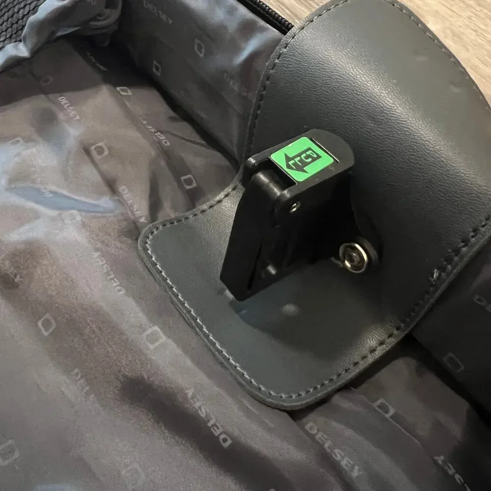 Delsey Folding Travel Garment Bag Black Suit Dress Cover Carry On Organizer